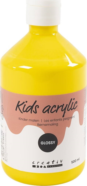 Creativ Company Akrylmaling   500ml   Blank   Primær Gul