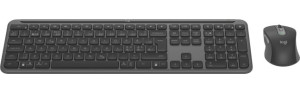 Logitech Slim Combo Mk950 Mus/tastatursæt, Grå