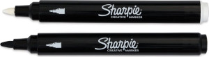 Sharpie Creative Akryl Marker   Sort/hvid   2 Stk