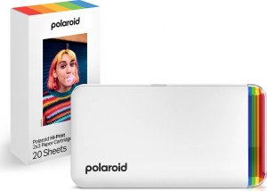 Polaroid Hi-Print 2x3 Fotoprinter Med Papir, Hvid