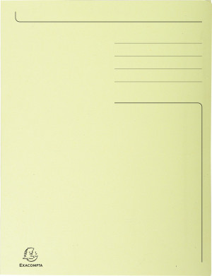 Exacompta Forever 3-Klap Mappe, Folio, Gul
