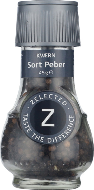 Zelected Spize Kværn M. 45g Sort Peber