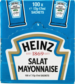 Heinz Salat Mayonnaise Portionsposer, 100 X 17 G