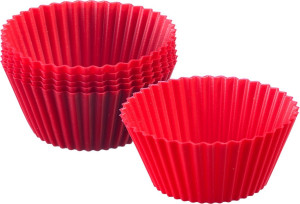 Westmark Muffinforme, Silikone, Rød, Ø7cm, 6 Stk