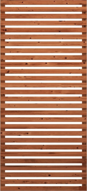 Plus Tokyo Træhegn, Thermowood, 83x180 Cm.