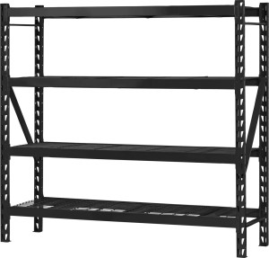 Probuilder Stålreol M. 4 Gitterhylder, 800 Kg, 183x196x61 Cm