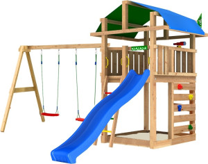 Jungle Gym Fort 2.1 Legetårn M/gynger & Rutsjebane