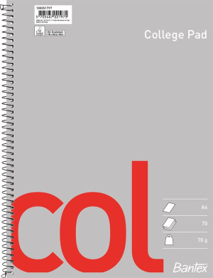 Bantex Col Kollegieblok   A4+   Blank