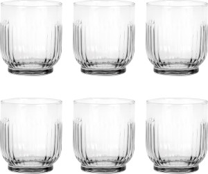 Aida Groovy Riflet Drikkeglas, 6pk, Klar, 33cl