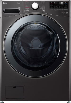 Lg Vaskemaskine 20 Kg, Turbo Wash, Sort