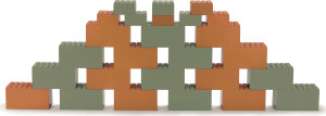 Dantoy Byggeklodser, Orange/grøn, 26 Stk.