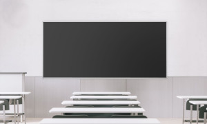 Vanerum Kridttavle Ion, 123x300 Cm, Sort