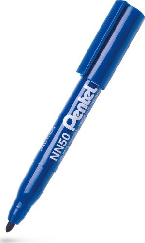 Pentel Nn50 Permanent Marker   Rund   Blå