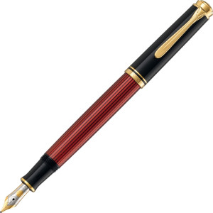 Pelikan Souverän 600 Fyldepen, M, Black/red