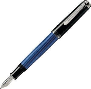 Pelikan Souverän 405 Fyldepen, Ef, Black/blue