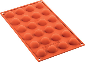 Silikomart Bageform Halvrund 24 Stk, Ø3cm, 1cl