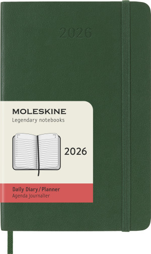 Moleskine 2026 Kalender   S   Dag   Poc.   Grøn