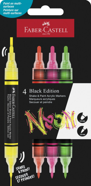 Faber-Castell Akrylmarker   Neon   4 Farver