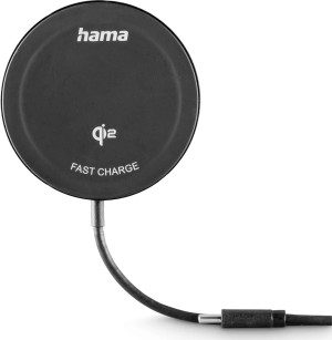 Hama Trådløs Opladning, Qi2 - 15w, Sort