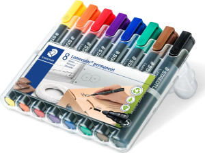Staedtler 352 Permanent Marker   8 Farver