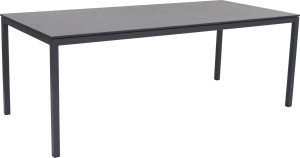Mandalay Pure Havebord L197 Cm, Stone Look/antracitgrå