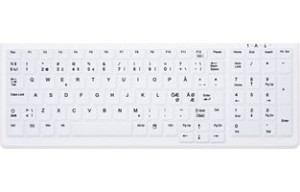 Contour Medicinsk Tastatur Nordisk Design, Hvid
