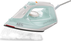 AEG Dampstrygejern - 2400 W, Grøn/hvid