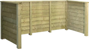 Plus Klink Renovationsskjuler, 3 Spande, Natur