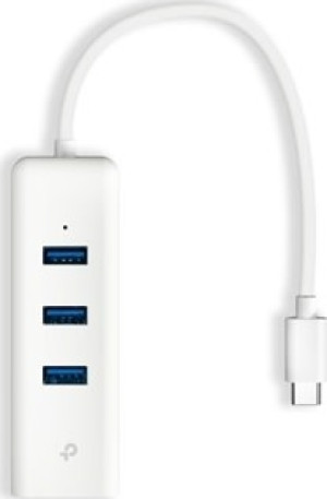 TP-Link 3-Port Hub & Ethernet Adapter, Usb-C