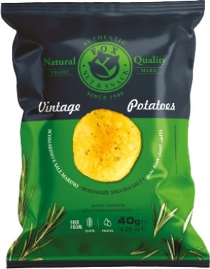 Fox Vintage Vintage Chips Med Rosmarin Og Havsalt, 40 G