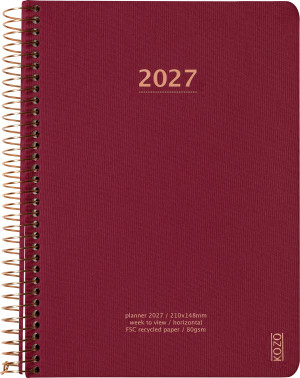 Kozo 2027 Kalender   A5   Uge   Berry