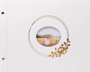 Exacompta Ringflower Fotoalbum, 160 Fotos, Hvid
