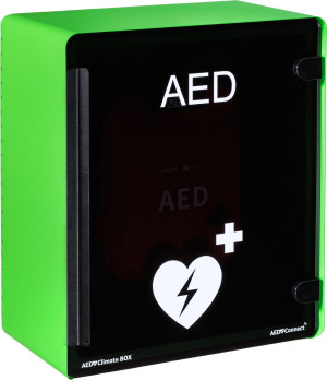 Cardiocare Aed Climate Box Indendørs Hjertestarterskab, Grøn