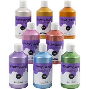 Creativ Company Temperamaling, 8x300 Ml, Perlemor, 8 Farver