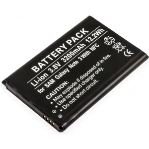 Bateria para telemóvel compatível com Samsung Galaxy Note 3 (B800BE, B800BU) com NFC 3.8V 3200mAh Li-Ion