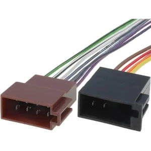 Ficha para autorádio ISO macho [5+8 ligações] c/ fios