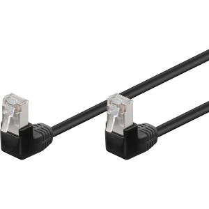 Goobay -  Cabo de rede RJ45 CAT5e F/UTP 90º 1.0m