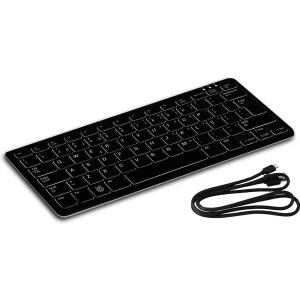 -  Teclado USB Raspberry Pi cinzento/preto c/ HUB USB - versão PT - original Raspberry Pi