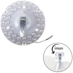 Módulo LED circular c/ ímans Ø160mm 230VAC 18W 1500lm 3000K (branco quente) - Techtouch