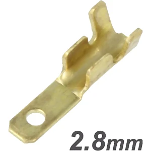 Terminal Faston macho simples não-isolado (0.5-1mm²) 2.8mm