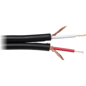 Cabo duplo coaxial de audio (RCA) 2 condutores + 2 malhas [2x0.12mm²]