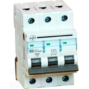 PCElectrics  PCEL-3P-C-4A -  Disjuntor magnetotérmico - 3P - 6kA - C - 4A - 240V