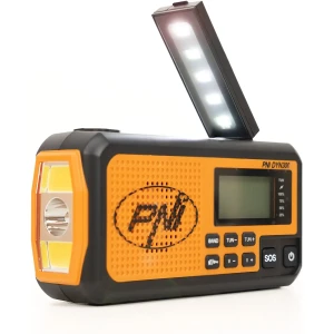 PNI  DYN300 -  Rádio de emergência com lanterna LED dinamo, solar e USB recarregável powerbank 4000mAh