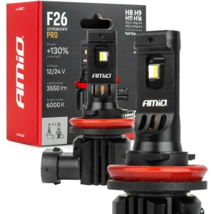 AMiO  LumiTec F26 PRO -  Lâmpada LED CSP H8 H9 H11 H16 (PGJ19) 68W 3550lm 6000K (homologada)