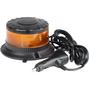 AMiO  W28M -  Sinalizador (pirilampo) LED 12V/24V c/ ficha de isqueiro - magnético / parafusos - Laranja - IP6K9K - Ø110x89mm