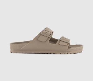 Birkenstock Mens Arizona Two Strap Sandals Gray Taupe Eva Grey, 7.5