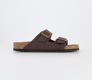 BIRKENSTOCK Men's Brown Arizona Two Strap Sandals, Size: 9
