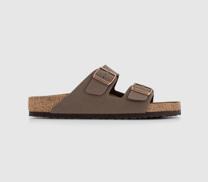 Birkenstock Arizona Mens Mocha Brown Two Strap Sandals, Size: 9.5
