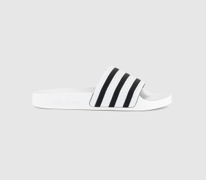 Adidas Adilette Sliders White Black, 9