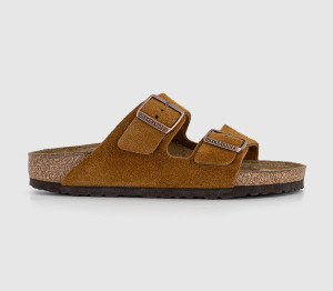 Birkenstock Womens Arizona Two Strap Sandals VL Mink Grey, 8